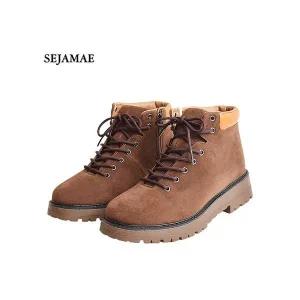 [세자매]안쪽지퍼 남성 하이탑워커 5cm 키높이 방한부츠 푹신한쿠션_P408005713