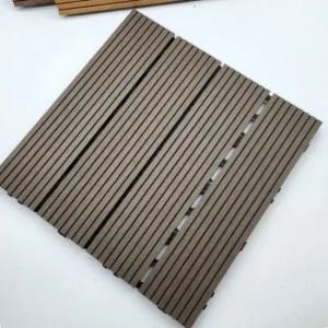 우드 데크타일 조립식 마루타일 다크브라운 실내용 바닥재 데크타일 베란다데크타일
