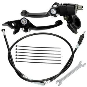 110cc 125cc 140cc 150cc 타오 DB17 아폴로 RFZ DBX15 X18 X19 Z20 덤프스타 카요 엑스모토스 SSR YZ 러커스 피트 더트 바이크 7/8 핸들바 블랙을 위한 YOXUFA 접이식 클러치 브레이크 레버 퍼치