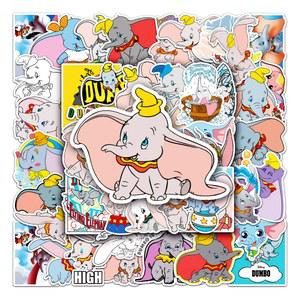 미니소 덤보 시리즈 만화 귀여운 방수 스티커, 스케이트보드 스노우보드 레트로 데칼 50 홈 비닐