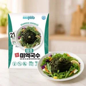[해미푸드] 함초 참 미역국수 180g 10봉(비빔소스5개 + 메밀소스5개)