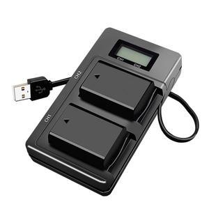 USB LCD 스마트 카메라 배터리 충전기 소니 알파 A7 A5000 Ect 고속 듀얼 모바일 전원 NP- FW50