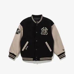 [갤러리아] [뉴에라키즈] MLB 뉴욕 양키스 패치드 바시티 재킷 블랙 (14856279)