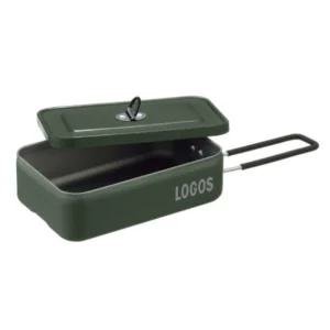 로고스 캠핑 반합 경량 코펠 컬러 메스틴 그린 사각