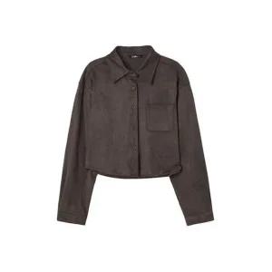 [갤러리아] LAP 스웨이드 크롭 셔츠 AR4WBB41