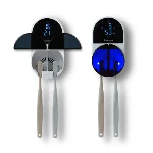 원프라임 2인용 칫솔살균기 OP-703 비틀 빅팬 건조 드라이 UV-C살균 무선 벽걸이 휴대용