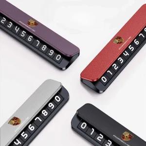 포르쉐 주차번호판 자동차 전화번호 연락처 알림판