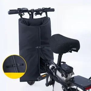 전기자전거 바람막이 라이딩 두꺼운 무릎 가림막 겨울배달 스크린 블랙 에