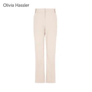 [20%쿠폰+카카오페이7%][올리비아하슬러] 뒷밴딩 하이웨스트 밑단포인트 팬츠_OHDFPT201