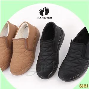 행텐 Y1503 누빔디자인 컴포트 여성 퍼 슬립온/블랙 카멜/누빔 컴포트 패딩슈즈 겨울 방한화 따뜻한 착화감 데일리 털안감 경량 단화 스타일 사는