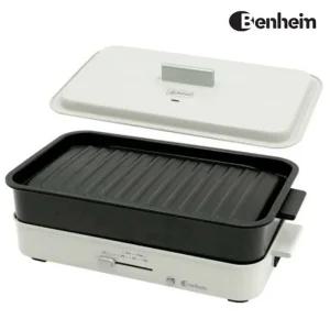 벤하임 2in1 멀티 전기그릴 BER-04-001강력화력 4중열선 뚜껑포함 구이바다 전골요리 분리형팬