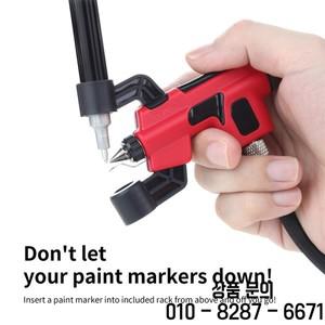 DSPIAE PT AB 워시 프리 에어브러시(마커 랙 포함) 건담 스케일 모델 페인팅 도구 빠른 교체 취미 DIY 공예