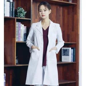 여성 TC45수 영양사가운 의사 위생 관리복 관리사 연구실 미용사 랩실험실 흰가운 단체