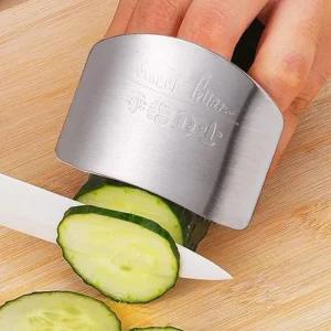 세이프 칼질 손가락 보호 스텐 가드 주방 핑거 보호대