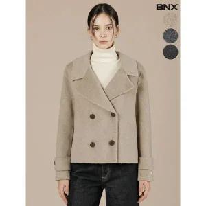 [하프클럽/]여성 핸드메이드 더블 울 자켓