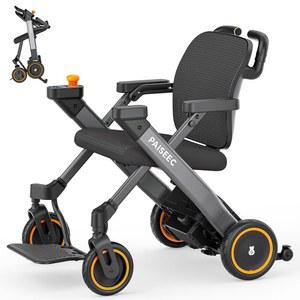 푸시 어시스턴트가 포함된 Paiseec 3-in-1 파워 휠체어, 성인 및 노인용 전동 휠체어 워커 콤보, 조작 접이식, 항공사 승인, 여행, 실내 실외용 접이식