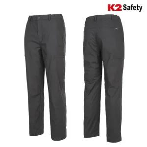 K2 세이프티 기모팬츠 PT-F4304 남자 겨울 면바지 플리스 보온 밴딩 바지 블랙