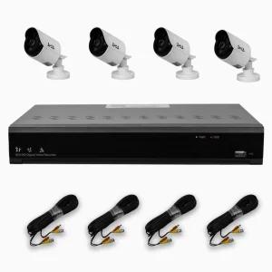 화인츠 500만화소 4채널 CCTV자가설치세트 패키지 실외 CCTV 녹화기 카메라4개 20m케이블 1TB XRT4104