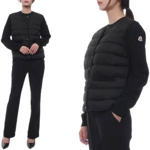 몽클레르 여성 니트 믹스 패딩 점퍼 9B00006 M1131 999 24F