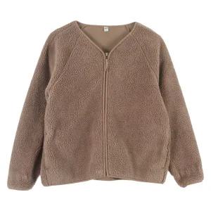 유니클로 (WOMEN - XL) 폴리 노카라 플리스 집업 자켓