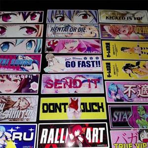 일본 JDM 레이싱 카 애니메이션 낙서 스티커 노트북 오토바이 자동차 스케이트 보드 방수 데칼 스타일링