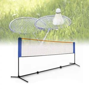 [콩심팥심]휴대용 이동식 족구 배드민턴 실내외 간이설치 네트