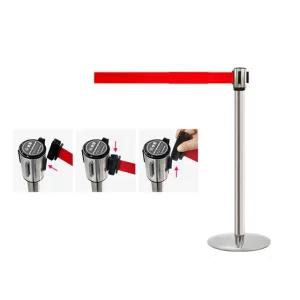 벨트 차단봉 안전 가이드 라인 바리게이트 간이 펜스 안전차단봉 벨트차단봉 차단줄 가이드라인