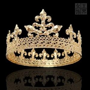 남성왕관 남자 티아라 머리띠 웨딩 머리장식 스튜디오 촬영