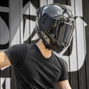 ssy 오토바이헬멧 초경량 1.38kg 탄소 풀페이스 사계절 카본파이버 목불편하신분도 사용