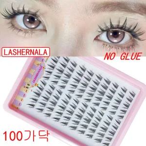 1+1 Lashernala 속눈썹나라 200가닥 속눈썹연장 노글루속눈썹 눈썹연장 가닥속눈썹 인조 속눈썹 고양이 아