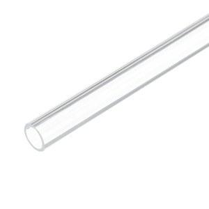 리바워 12인치 투명 플라스틱 경질 파이프 9mm x 12mm(3/8인치 1/2인치) 아크릴 튜브 원형 폴리카보네이트 튜브, [배관, 유압, 공기역학, 수족관, DIY용]
