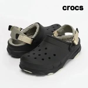 크록스 올터레인 라인드 클로그 성인 샌들 블랙 207936-001