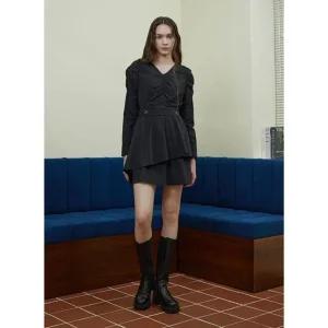 [갤러리아] (25겨울) 언발란스 프릴 미니 원피스 (ER4WO961)