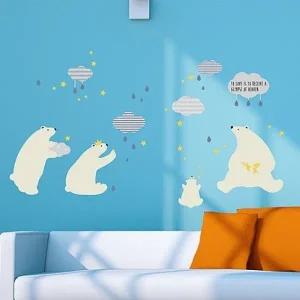 북극곰 디자인스티커 시트지 벽지 포인트스티커