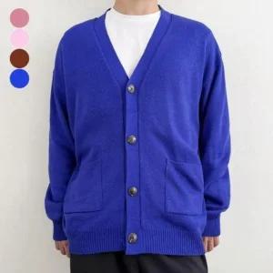 오픈니트 루즈핏 클린 유니크 하이라이트 남자용 버튼 단정