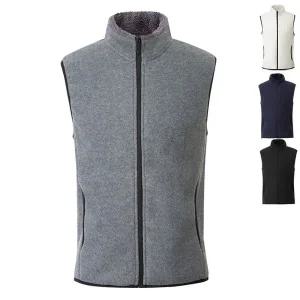 [디바옴므]플리스 양털안감 후리스 보아털 집업조끼