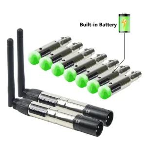 효과에 수신기 24G 컨트롤러 조명 DMB 대 I 선 한 충전식 512 무 송신기