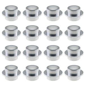 LUORNG 16PCS 롤러 스케이트 베어링 스페이서 8mm 실버 알루미늄 합금 샤프트 인라인 액세서리 스케이트보드 전동 스쿠터용