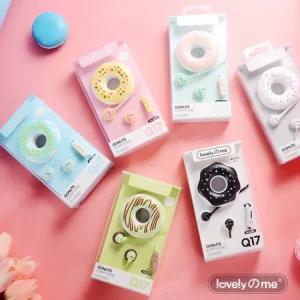 스테레오 PC액세서리 Hifi 귀여운 도넛 제어 마이크 태블릿 노트북 선물 35mm 전화 이어 폰 유선 귀에 포함