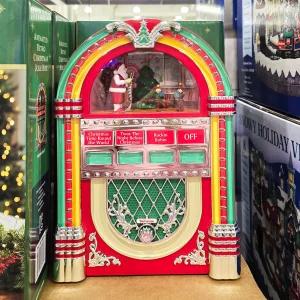 크리스마스 레트로 주크박스 코스트코 오르골 뮤직박스 LED 램프 무드등 선물 카페 장식