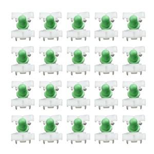 장식 스트립 도어 클립 푸시 핀 플라스틱 31*20mm 흰색 + 녹색 리벳 E36 E46 323 325 328 330 외부