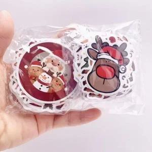 크리스마스 데코 방수 스티커 산타 루돌프 캐릭터