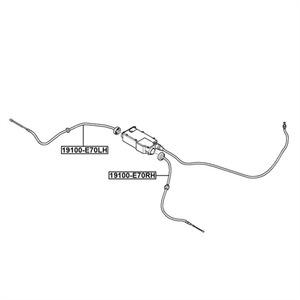 핸드 브크 자동차 주차 후방 브레이크 액세서리 좌측 X5 X6 용 20072014 케이블