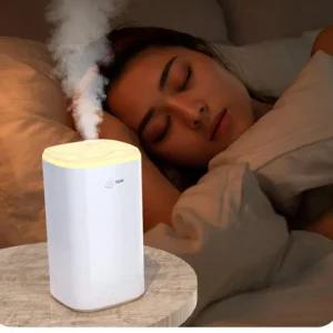 USB가습기 가습기 무드등 소형 미니 탁상 KC인증 화이트 사무실 세척편한 가정용 책상