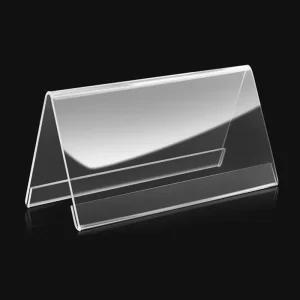 투명아크릴명패 삼각 종이 미니 책상 탁상 명패 120X60mm 10개