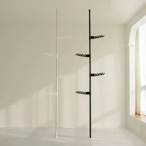 심플 일자형 옷정리 벽행거 3단스탠드 헹거 정리대 3단 걸이