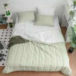 [프로셀러] 듀라론 시어서커 냉감 이불패드세트 Q 카키 여름 침구