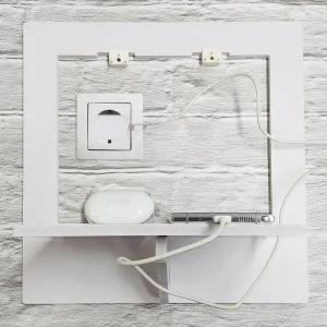 [프로셀러] 조립형 사각 선반 콘센트 활용 수납용 다용도 정리함