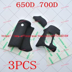 디지털 카메라 바디 고무 쉘, 수리 부품 및 테이프, 650D Rebel T4i Kiss X6i 700D X7i T5 용, 3PCs/신제품