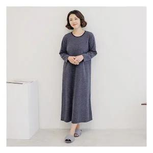엄마옷 조이마담 H8218 무지 총알 박스 홈웨어 원피스 (겨울용) 중년여성의류